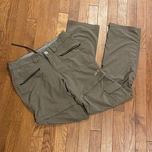 The North Face cargo hiking pants zip off small 4